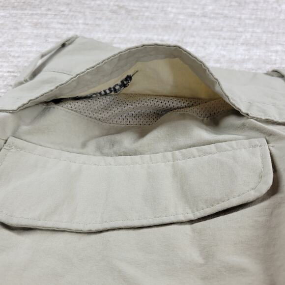 Columbia Convertible Hiking Pants Womens 10 Tan Omni Shield Side Stretch Trail - Picture 13 of 16